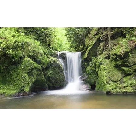 120x22 Waterfall Two Photograph Window Well Scenes G89083