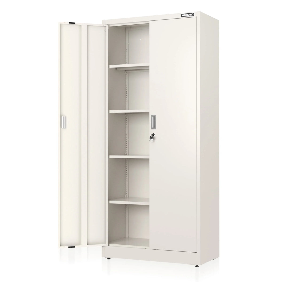 Metal Garage Storage Cabinet White X4284