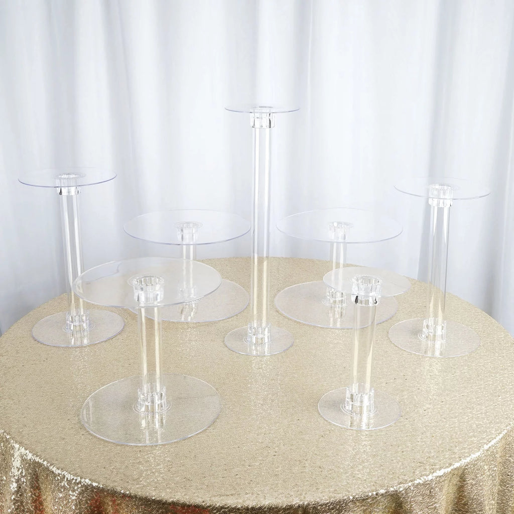 7 Tier Clear Acrylic Crystal Cake Stand X55267