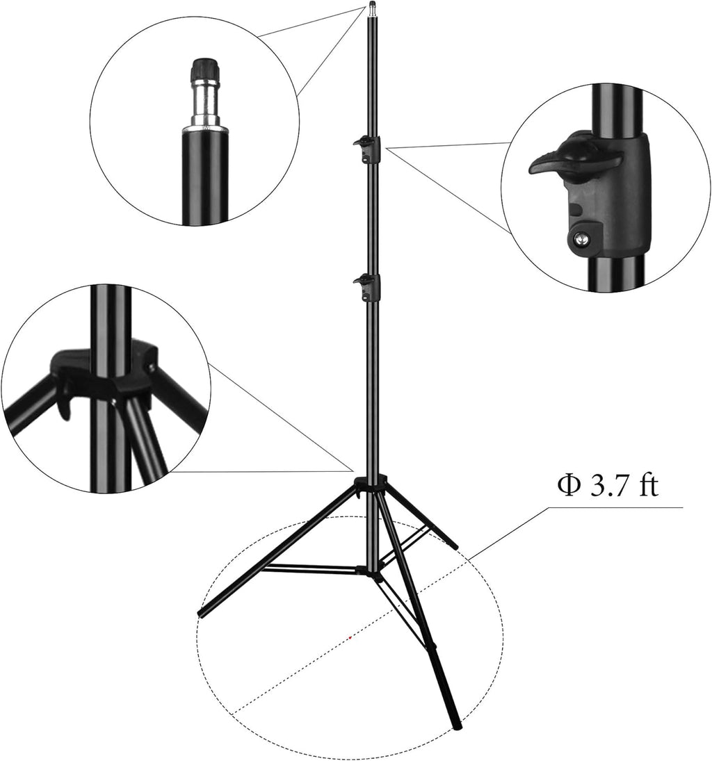 10 x 10 ft Heavy Duty Adjustable Backdrop Support System Kit with Carry Bag U323133