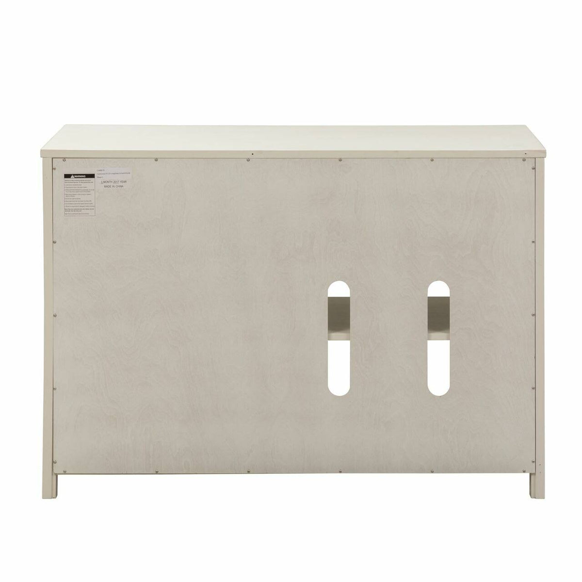 White Computer Credenza A9141