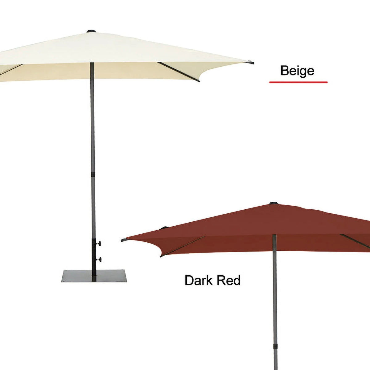 7.5ft Round Outdoor Market Umbrella with Push Button Tilt N31605