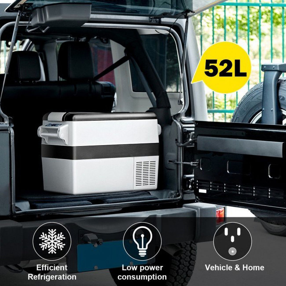 52 Liters Portable Car Cooler Refrigerator N897