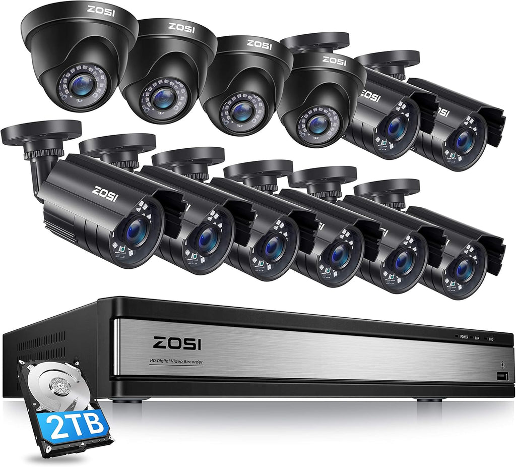 16CH 1080P Security Camera System with 2TB Hard Drive H4761