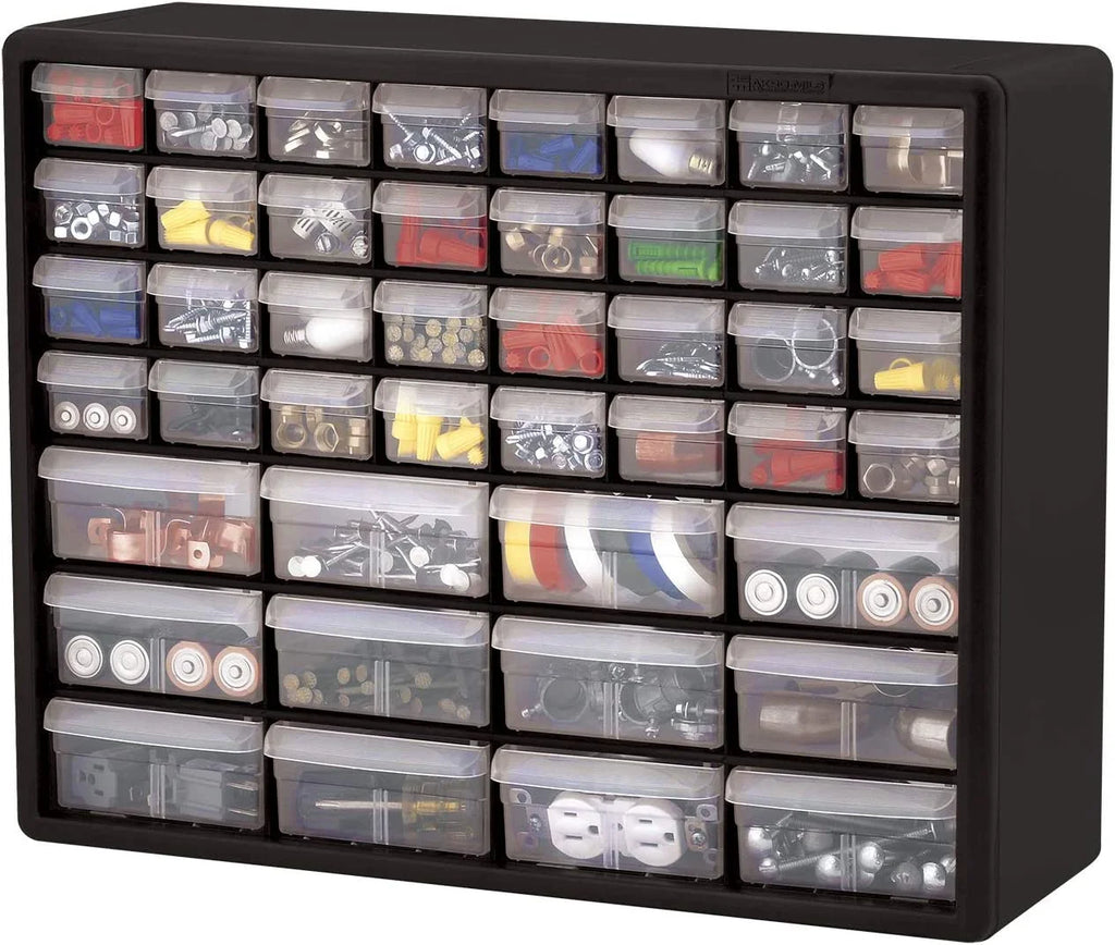 44 Drawer Black Plastic Storage Cabinet T6850