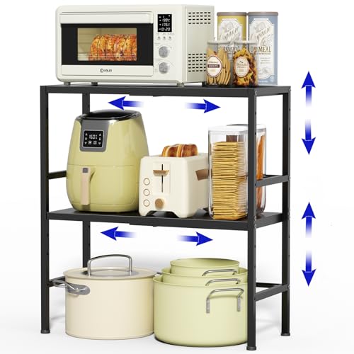 Expandable 2 Tier Heavy Duty Metal Storage Shelves V158689
