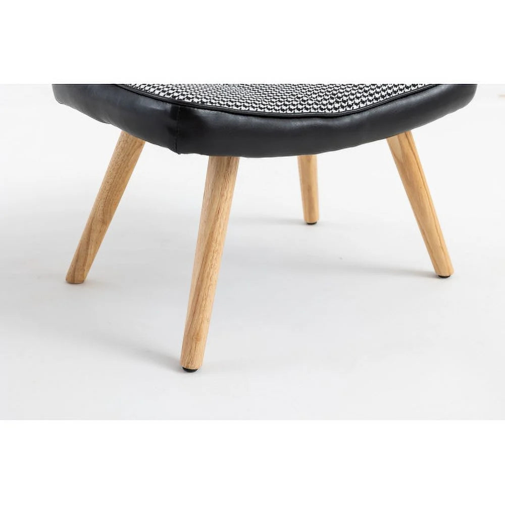 Black Wooden Step Stool with Non-Slip Pad A268