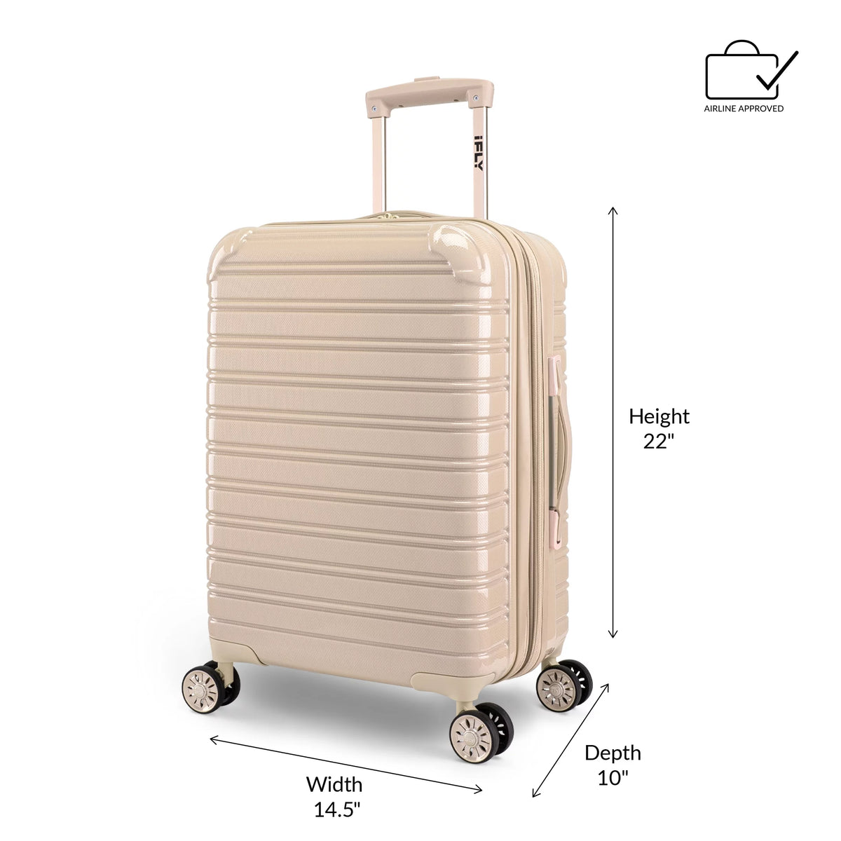2 Piece Set 20" Carry-on and 28" Checked Hardside Luggage D704