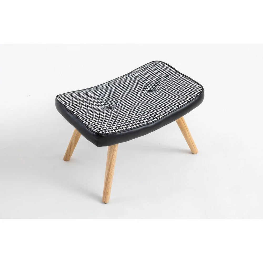Black Wooden Step Stool with Non-Slip Pad A268