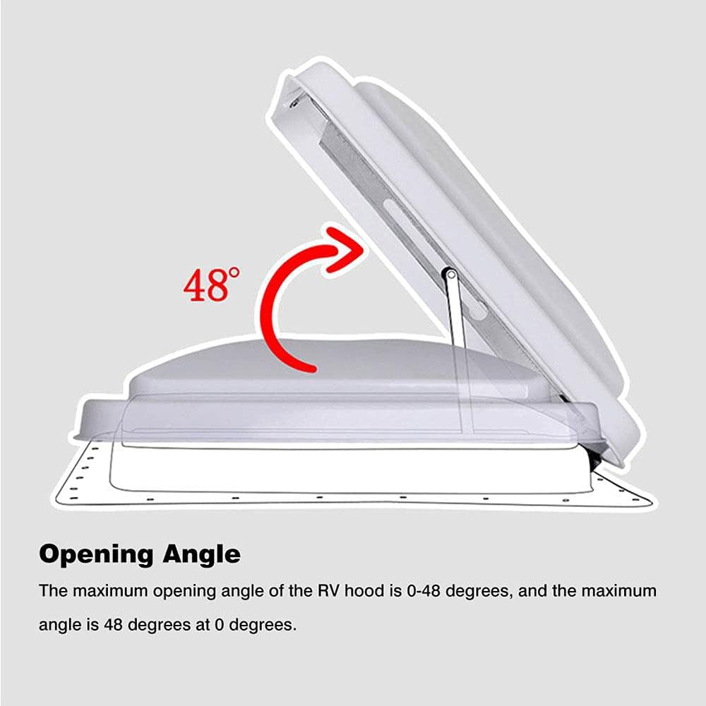 RV Roof Vent Cover 14x14 inch Waterproof J2433