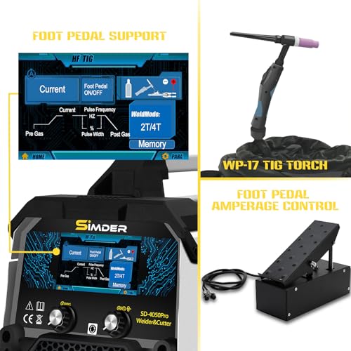 Aluminum MIG Welder Pulse MIG/MAG/HF TIG/Stick/Pilot ARC Plasma Cutter 200A Welding Machine 10 in 1 Welder Cutter Combo M8831