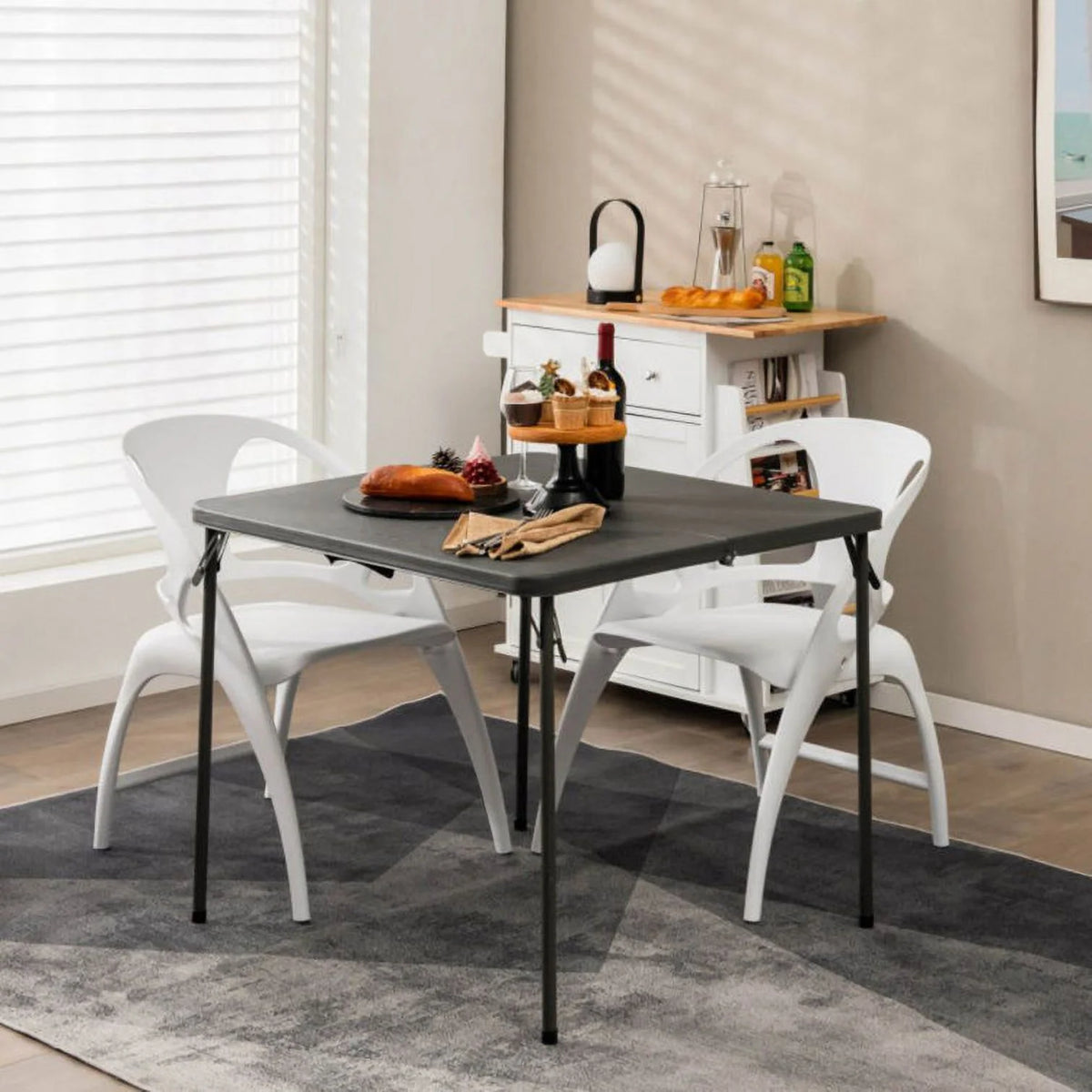 34" Portable Folding Card Table B394423