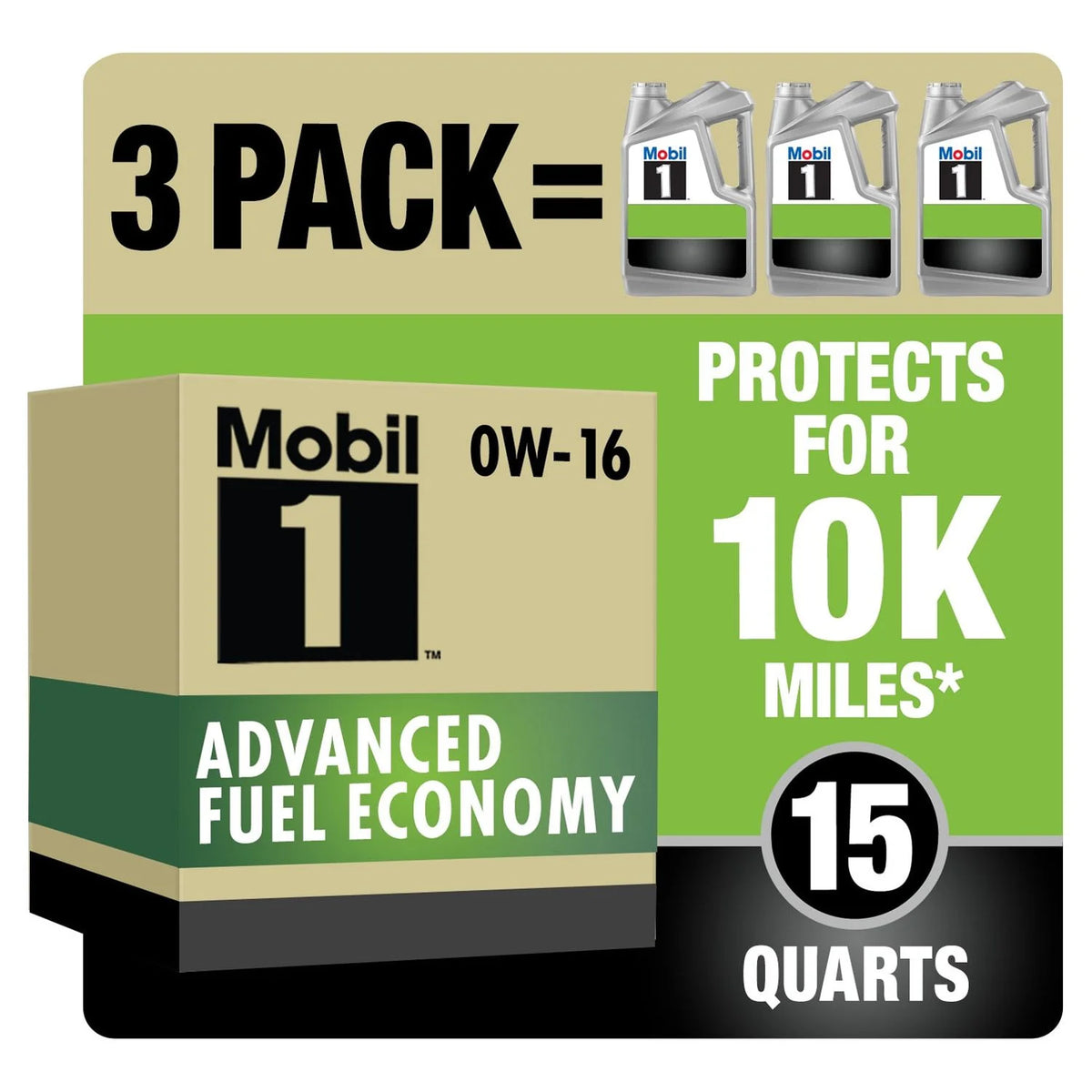 Full Synthetic Motor Oil 0W-16 5 qt 3 Pack J76250