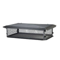 13x19 Multi-Flue Chimney Cap, Black Galv, 10x22 High, 3/4x22 Mesh Y7619