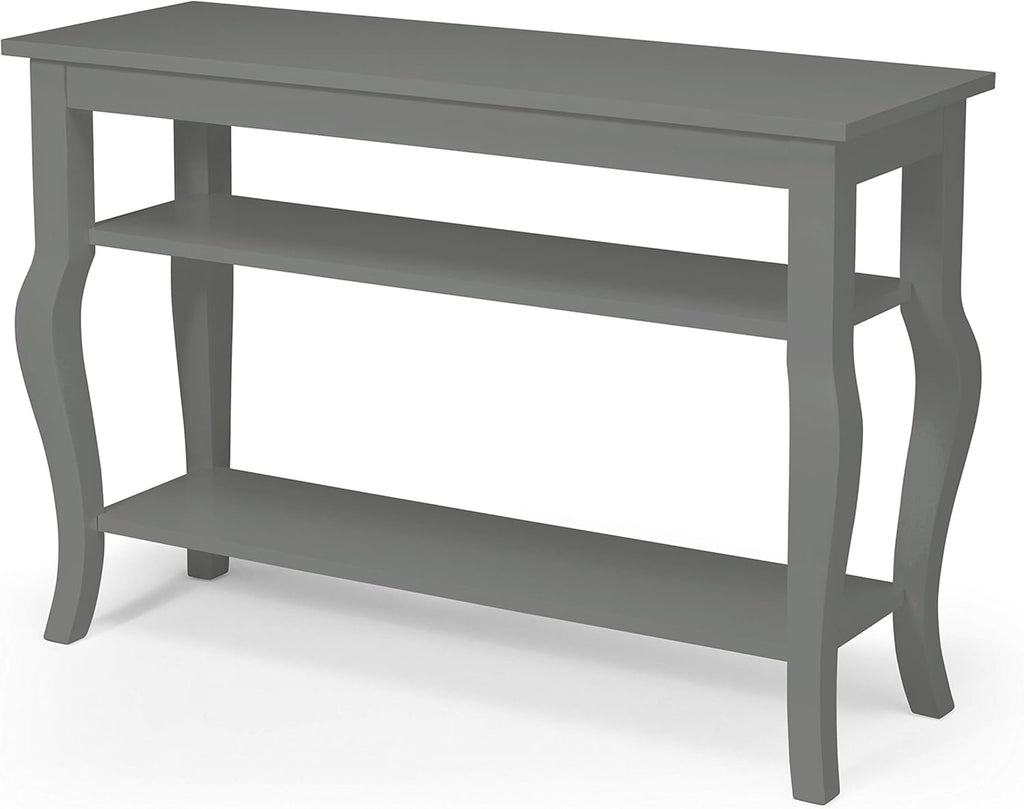 Wood Console Table with Display Shelves S13293