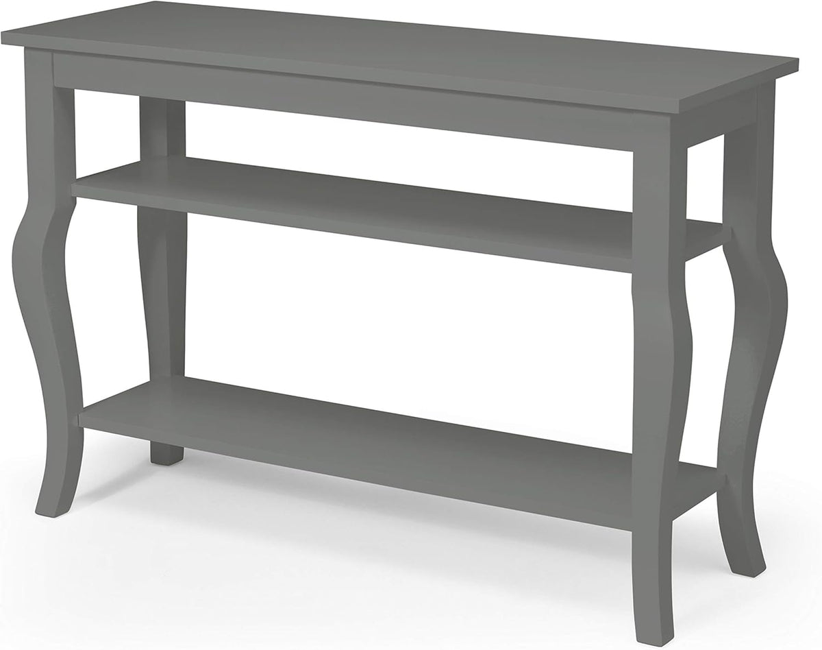 Wood Console Table with Display Shelves S13293