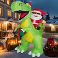 8FT Inflatable Witch Decorations with Built-in LED Lights V44367