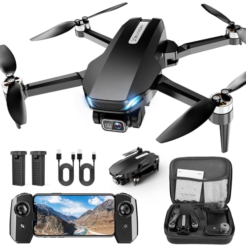 2K HD FPV Drone with Camera, Brushless Motor, 2 Batteries, Foldable N729819
