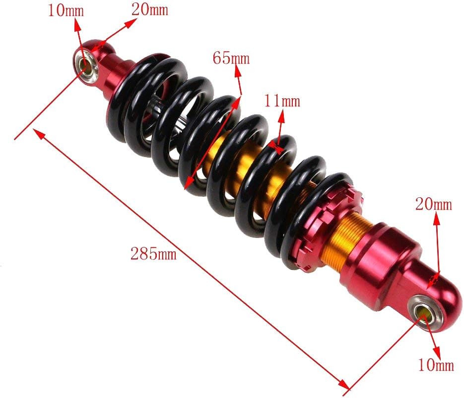 11.2" 285mm Rear Shock Absorber Suspension Pack of 2 S2190