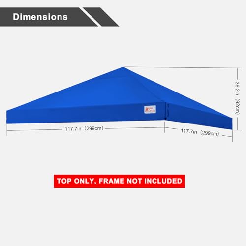 Black 10x10 Pop Up Canopy Top F877672