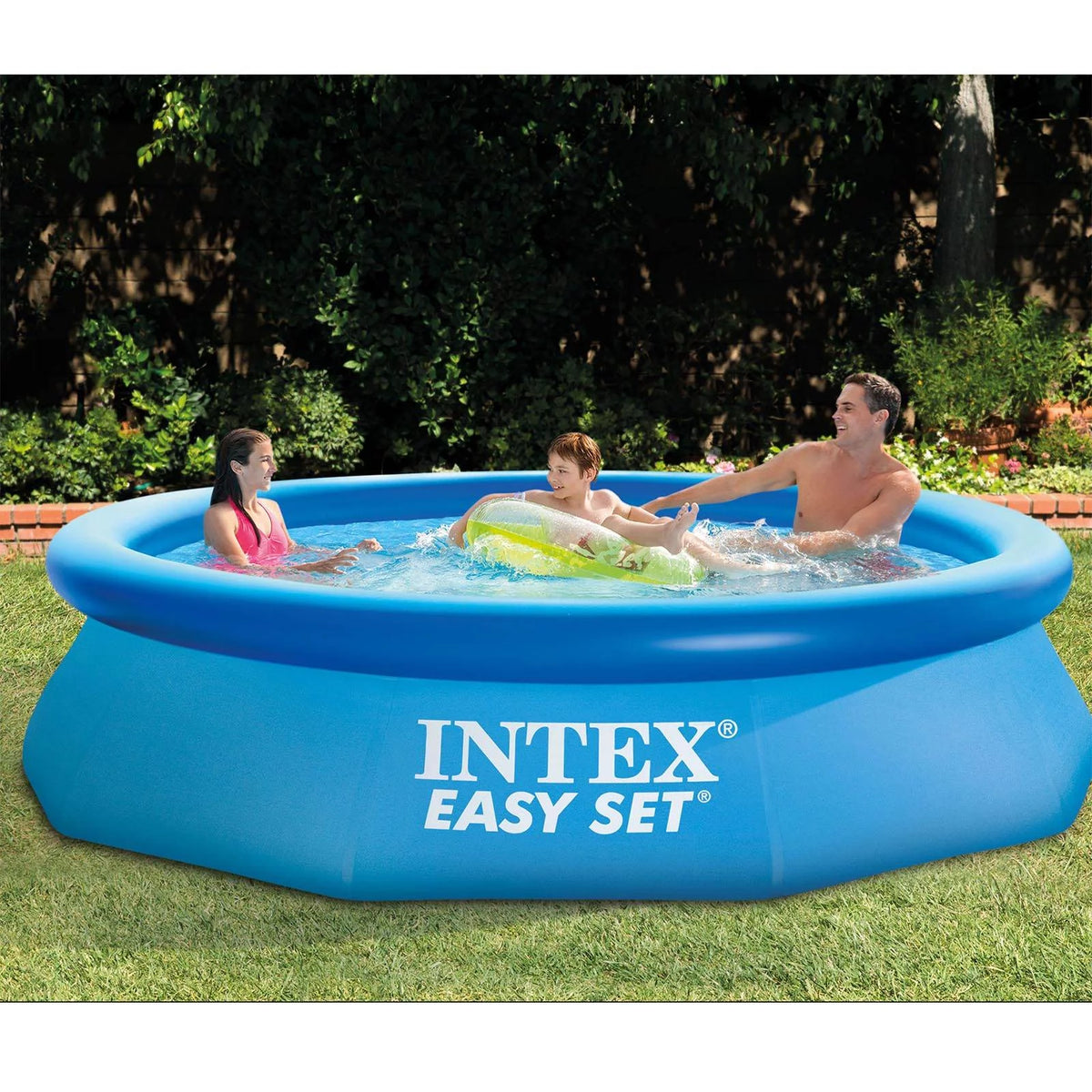 10ft Round Pool Cover & Easy Set Inflatable Pool E271