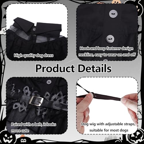 Black Dog Costume with Wig and Belt T2217