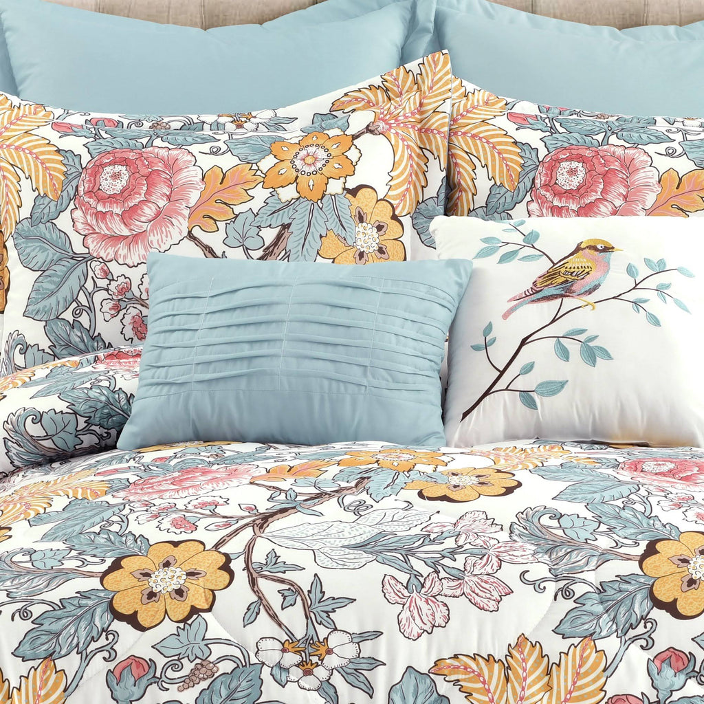 Blue & Yellow Comforter Set Full/Queen L4241