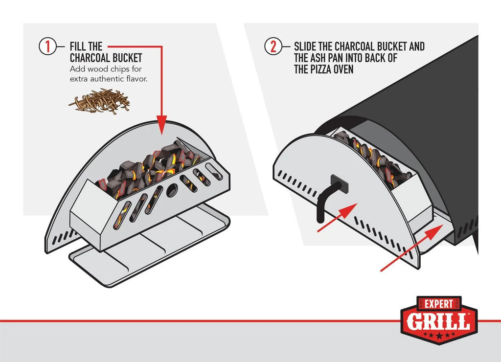 Black Charcoal Pizza Oven K74012