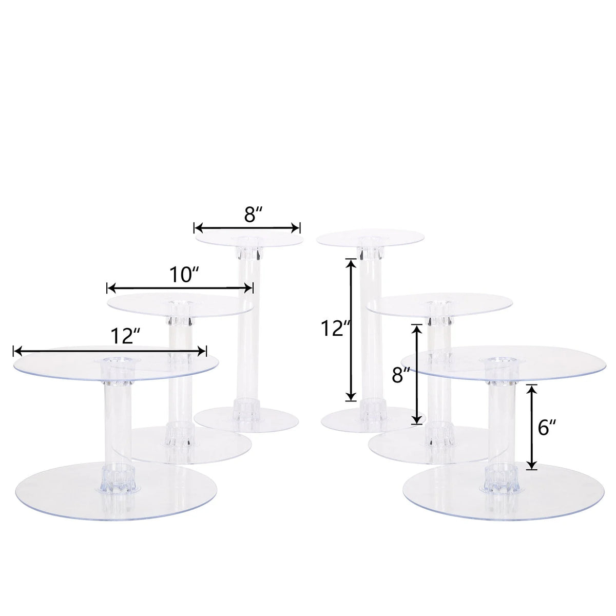 7 Tier Clear Acrylic Crystal Cake Stand X55267