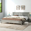 Solid Wood King Platform Bed U24533