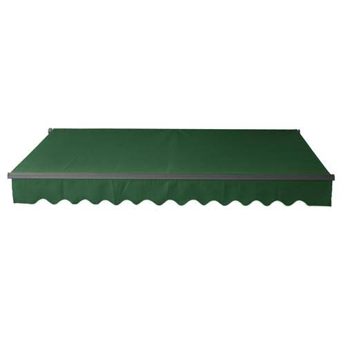 Motorized Retractable Patio Awning 12x10 Green S607889