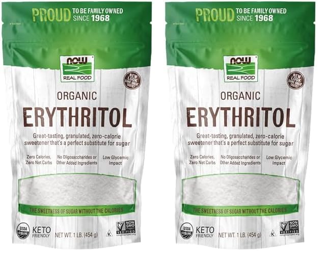 Organic Erythritol, 1-Pound (Pack of 2) D92357