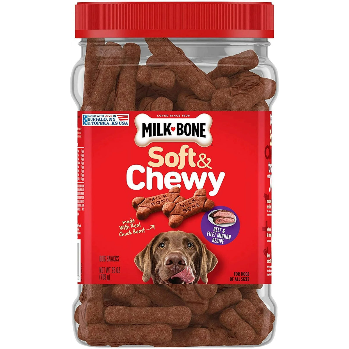 Soft & Chewy Beef Dog Treats 25 Ounces V99471