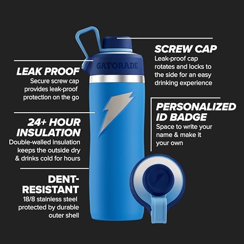 22oz Stainless Steel Water Bottle I865175