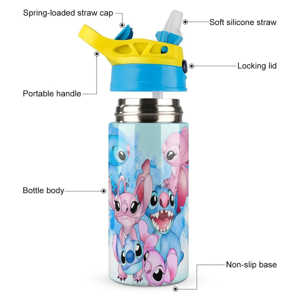 Stainless Steel Vacuum Insulated Water Bottle With Straw O3919