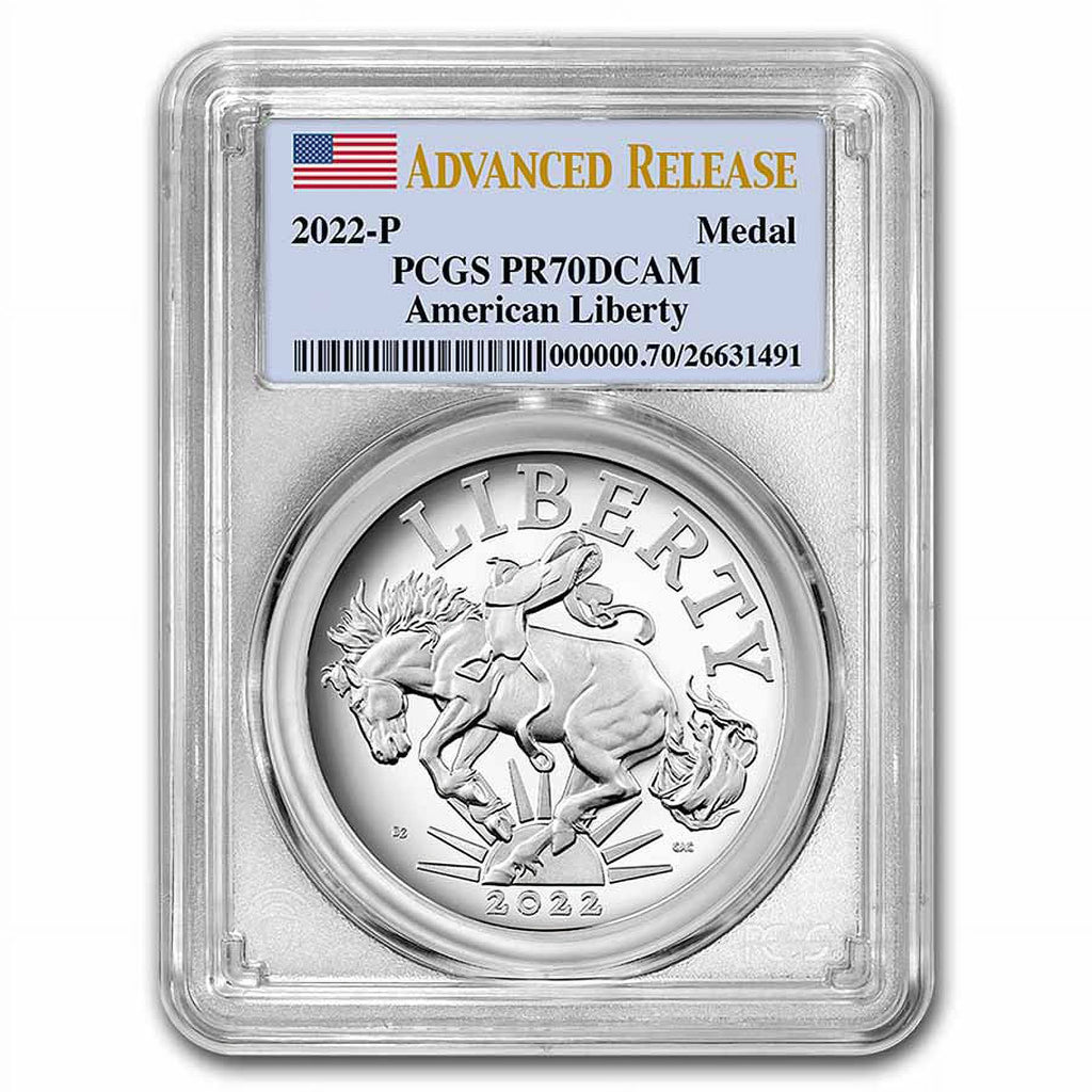 Silver American Liberty Medal PR-70 PCGS Y706