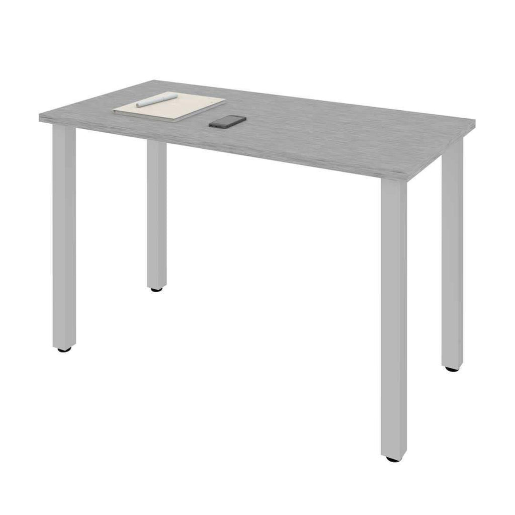 24x22 x 48x22 Table with Square Metal Legs in Black K922