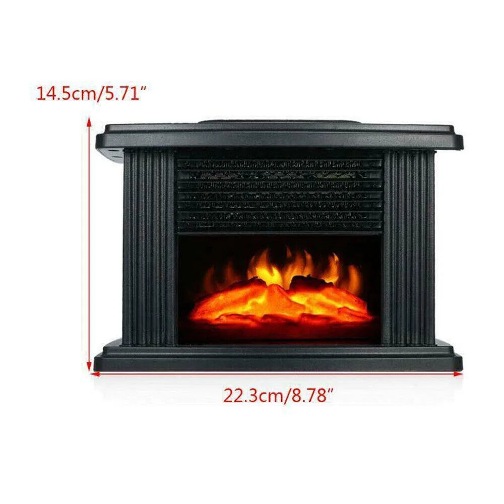 3D Electric Fireplace, 1000W Small Air Heater R435951