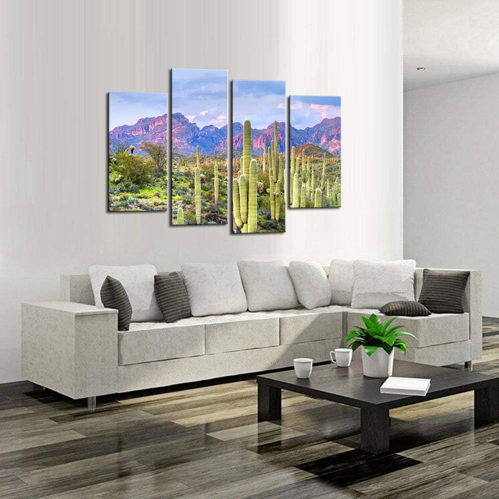 Cactus in Arizona Canvas Print Framed Wall Art L94098