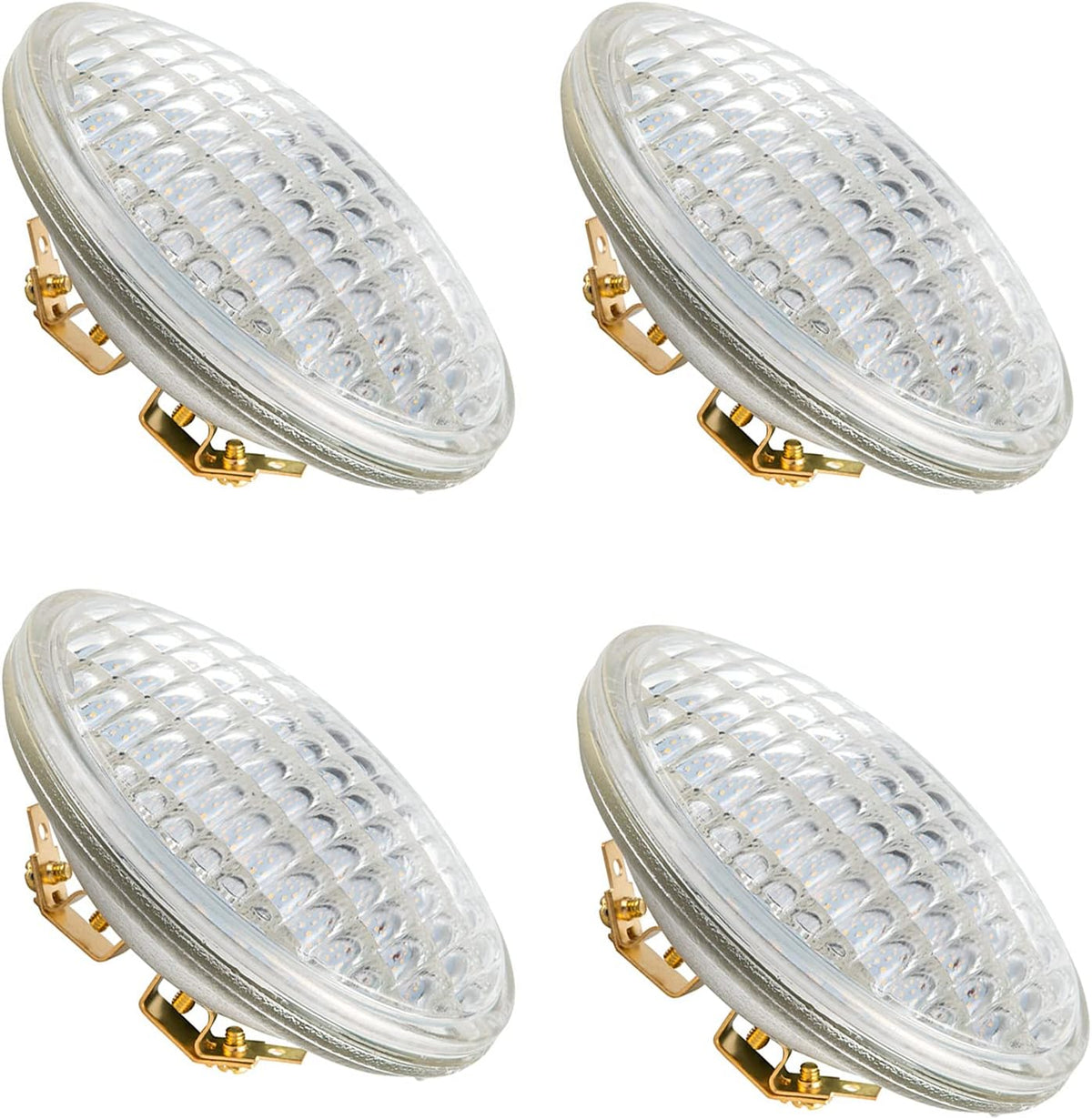 PAR36 LED Landscape Light Bulb, 6W 600 Lumen, Daylight White 6000K, 12V DC/AC, 4 Pack J258259