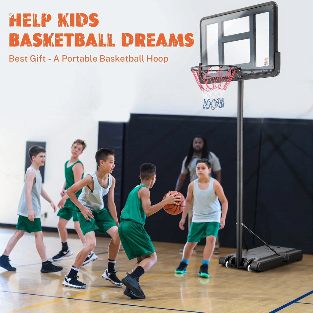 44 inch Height Adjustable Portable Basketball Hoop R386
