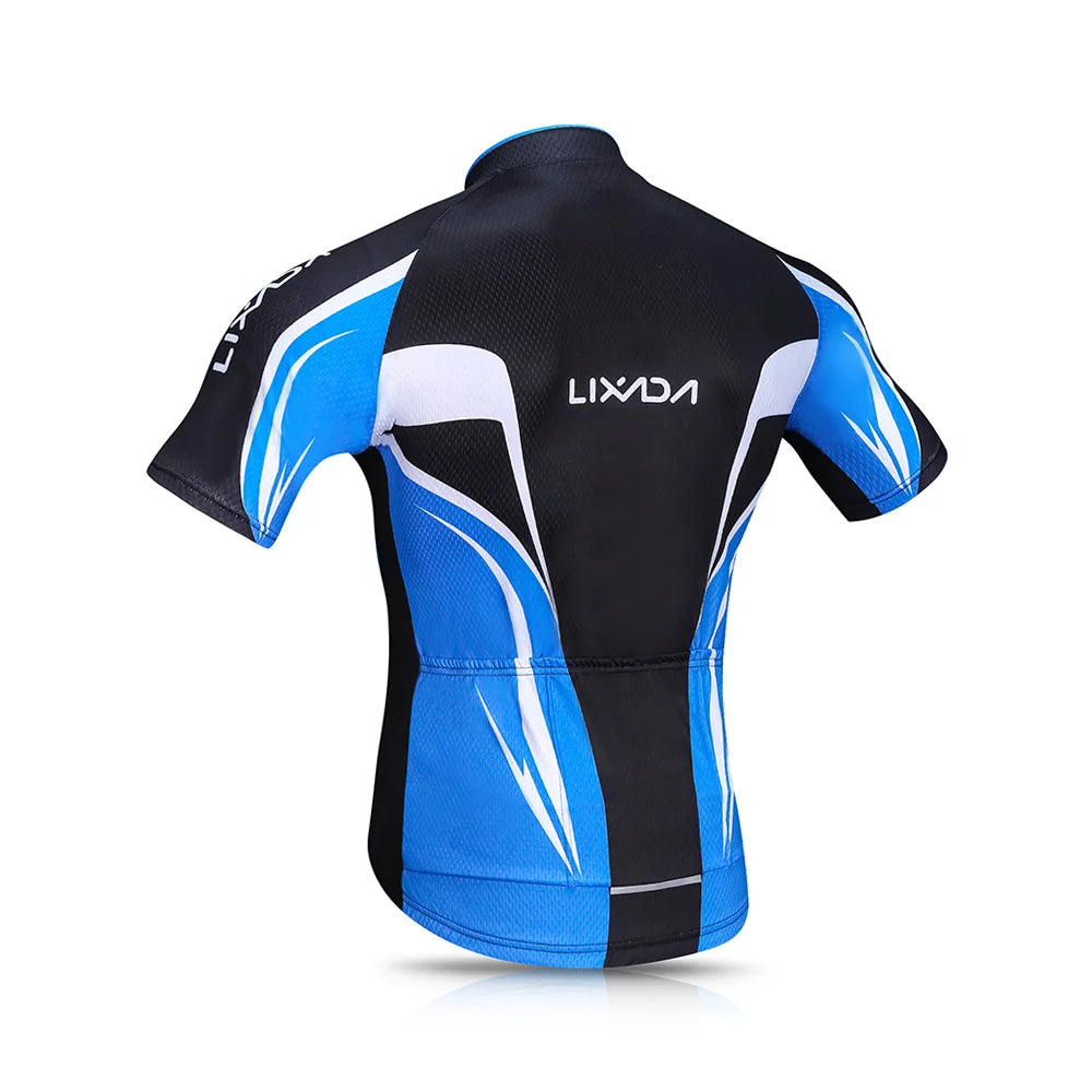 Breathable Quick-Dry Short Sleeve Cycling Jersey Set with Padded Shorts W6471
