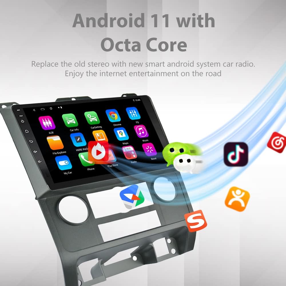 9 inch Android 11 Touch Screen Car Radio Head Unit for Ford Escape 2008-2012 F25478