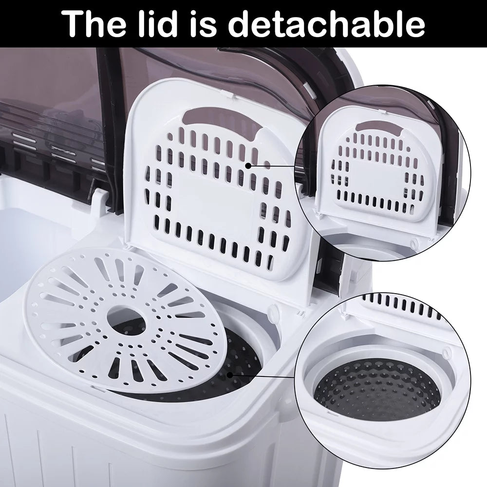 Portable Compact Semi-Automatic Washer 14.3 lb Capacity W8247