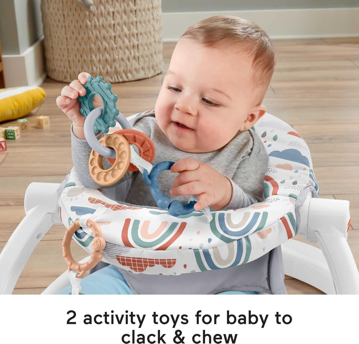 Portable Baby Floor Seat with Machine Washable Seat Pad Y853657