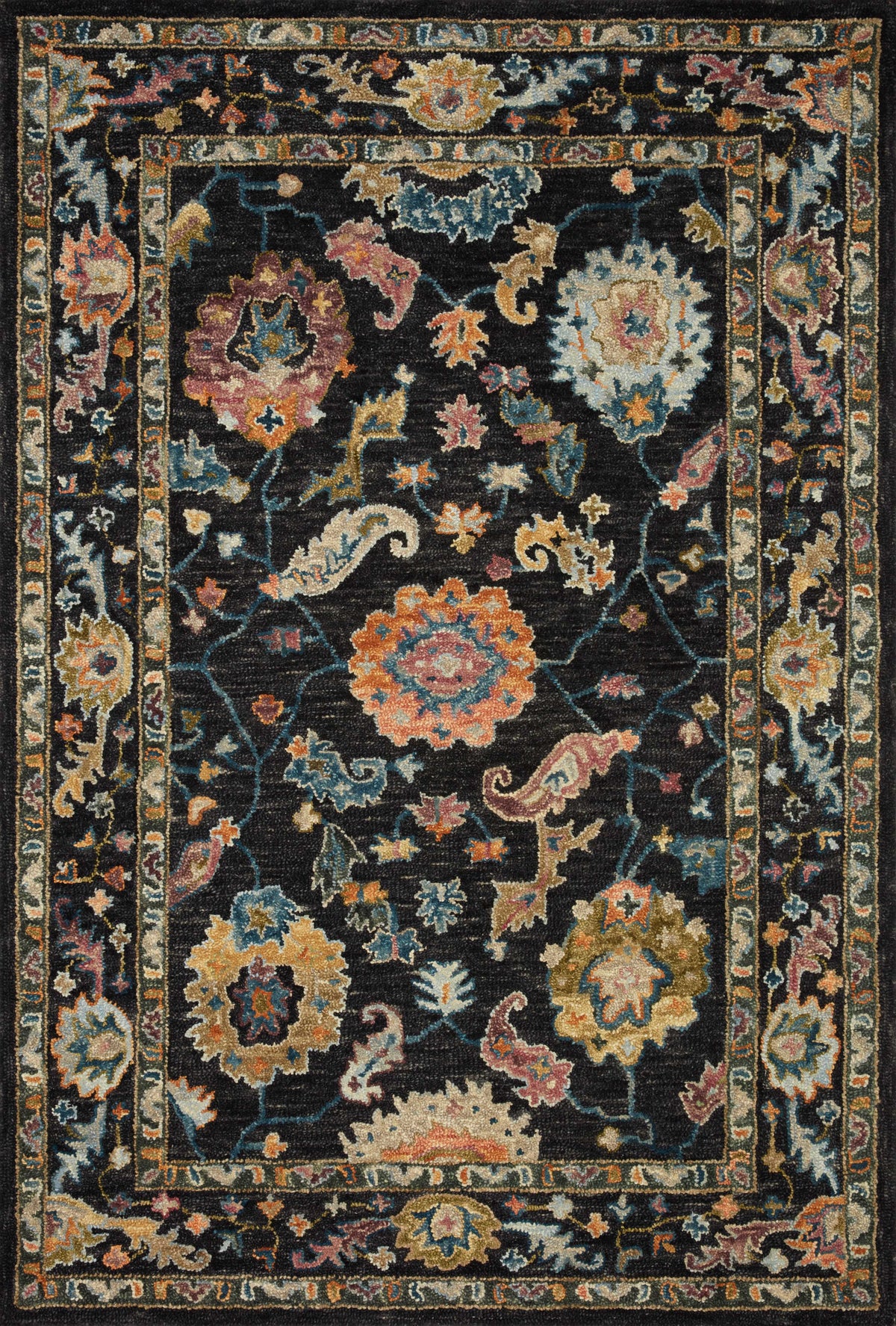Black Multi Rug 7'9 x 9'9 X370066