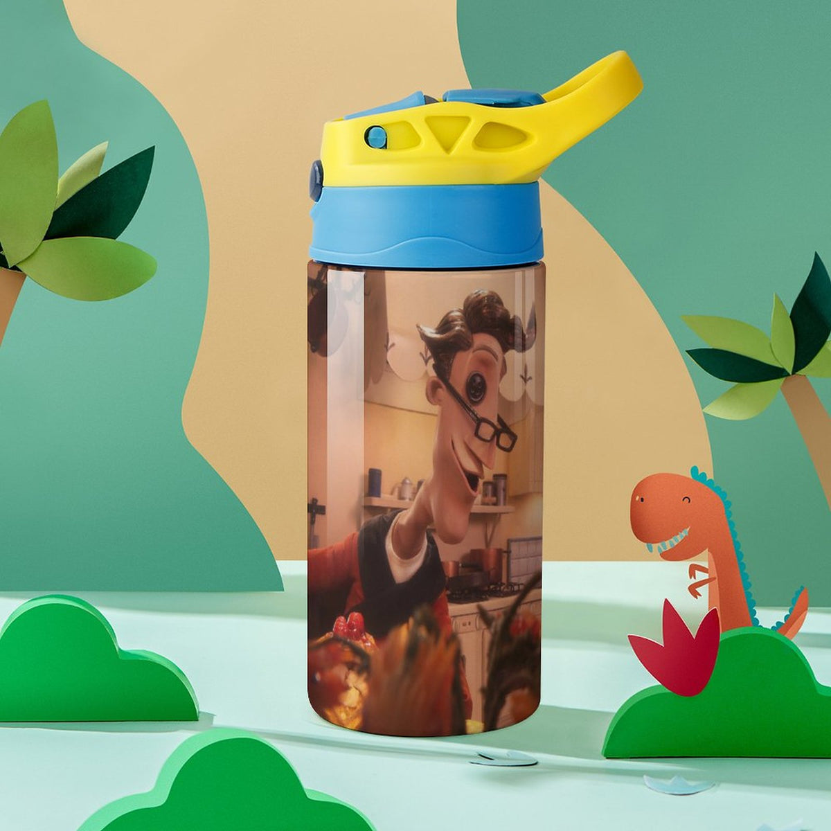 Insulated Water Bottle With Straw Stainless Steel Cup Leak-Proof Y292562