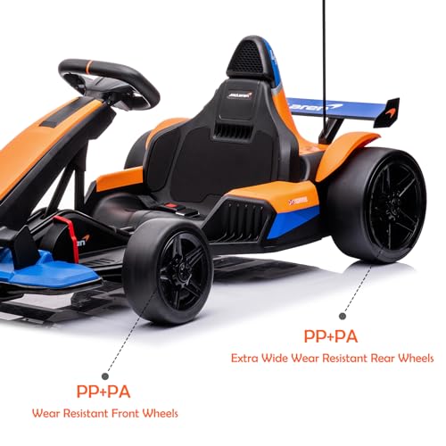 24V Electric Go Kart with 400W Motor, 2 Speeds, Drift/Sport Mode O7663