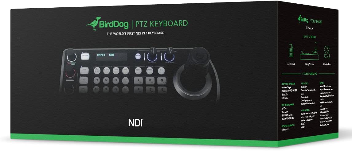 PTZ Keyboard Controller with NDI, VISCA, RS-232 and RS422 Support W85896