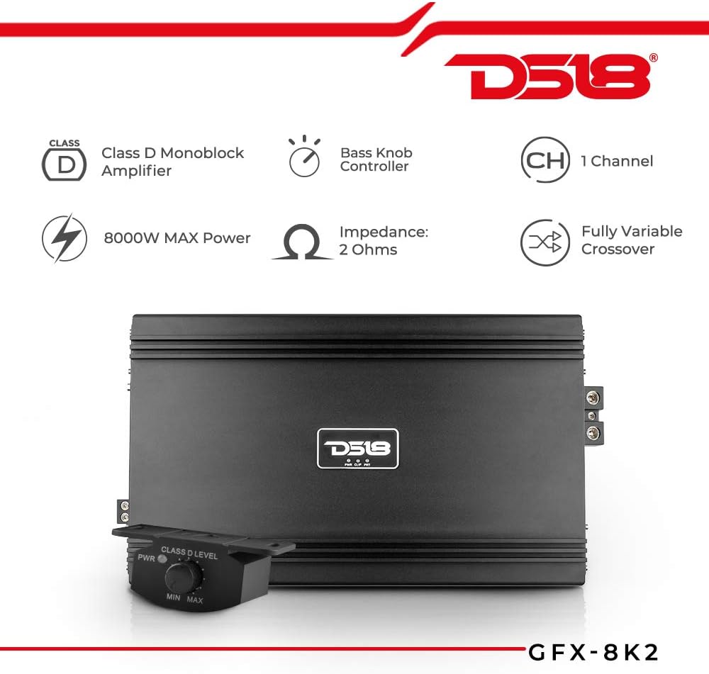 Car Audio Amplifier 3000 Watts Rms 2-Ohm K902